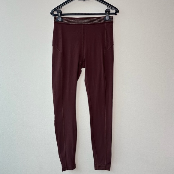 lululemon athletica Pants - lululemon athletica Burgundy Leggings size 8